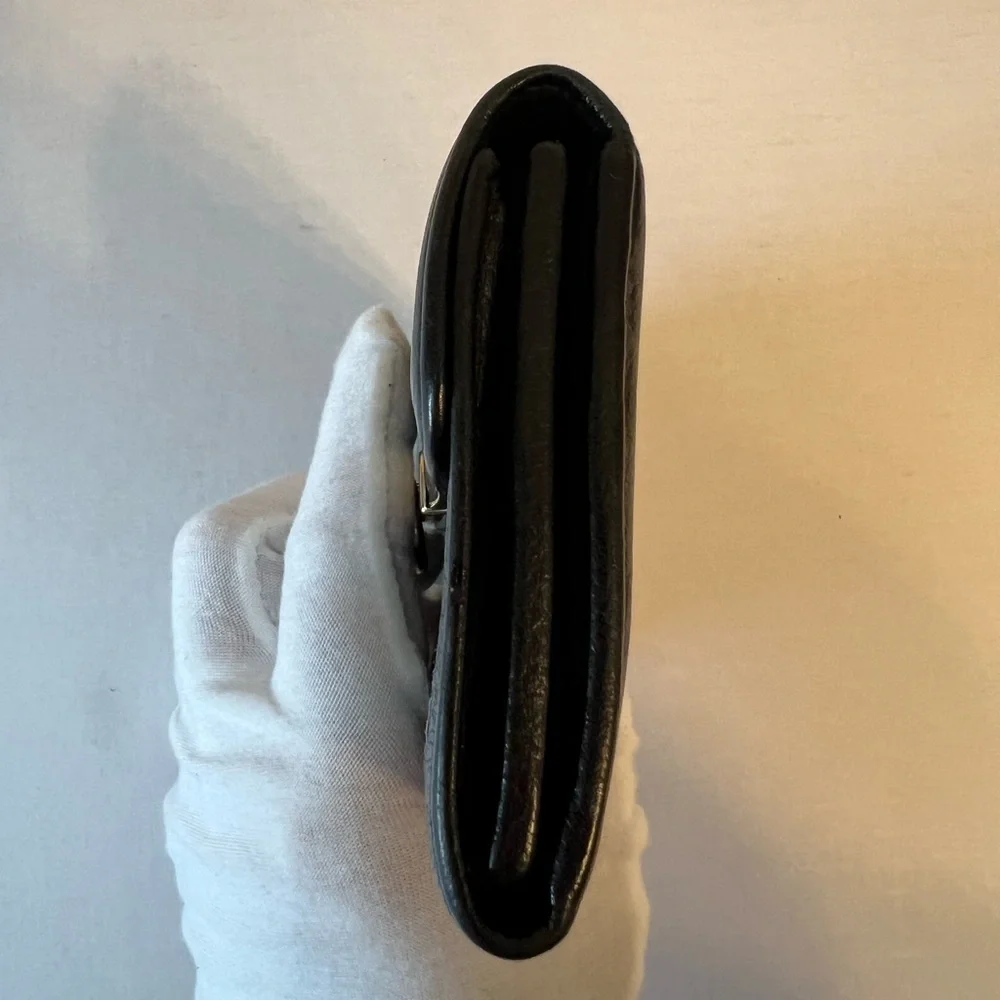 Salvatore Ferragamo, Continental‎ black leather wallet